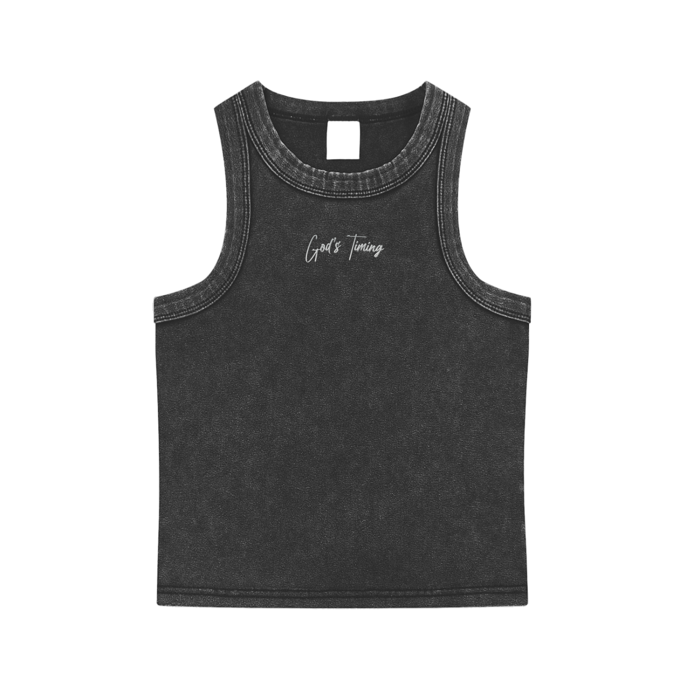 Women's Snow Washed Tank top - God's timing